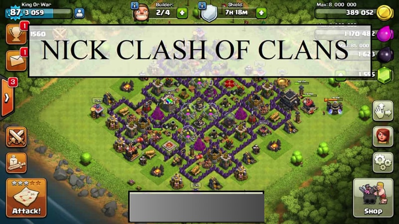 nick clash of clan