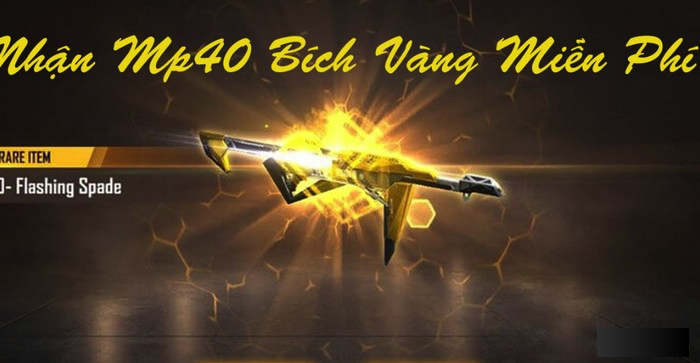 Nhận MP40 Bích Vàng Free Fire mới nhất 
