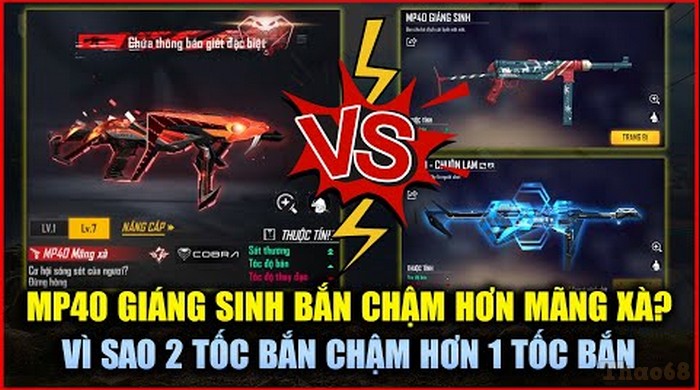 Acc Mp40 giáng sinh Free Fire